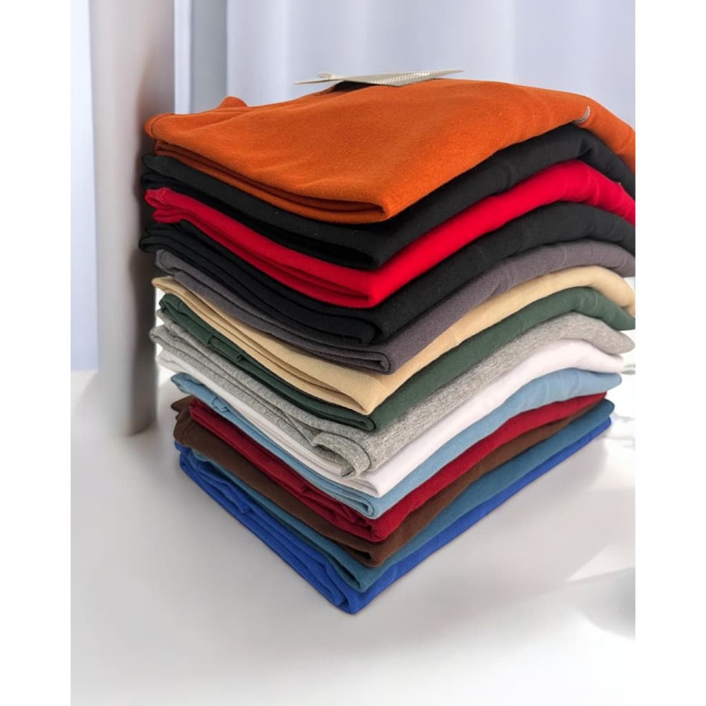 Kit 3 Unidades Sortidas Camisas Lisas Tecido Algodão Confortável Casual Thrive Calçados Online