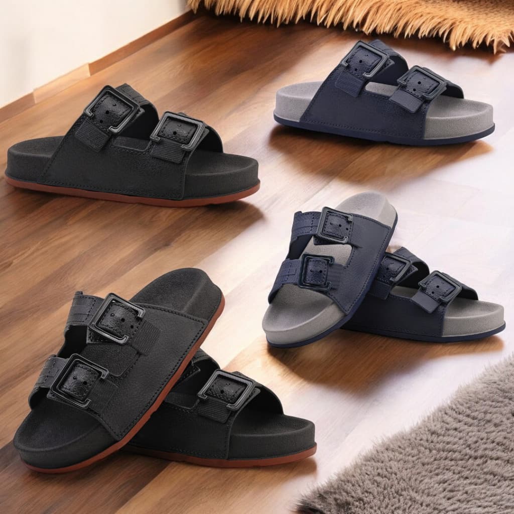 Sandália Masculina Infantil Confortável e Macia Calce Fácil Macio E Confortável Tendencia Única