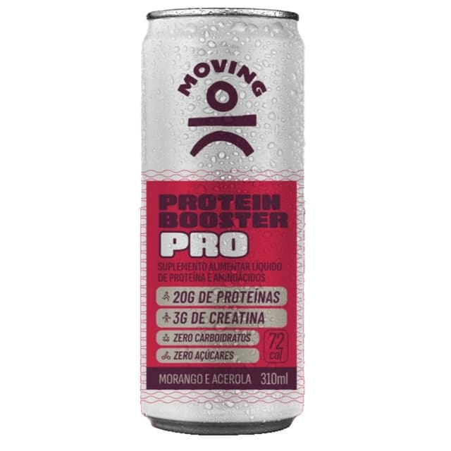 Bebida Protein Booster Moving Pro Morango E Acerola 310ml