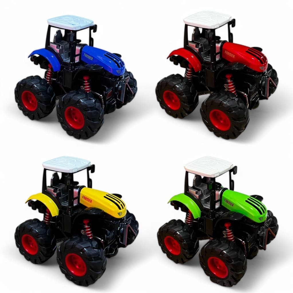 Carrinho Monster Truck Trator de Ferro Rodão Fricção