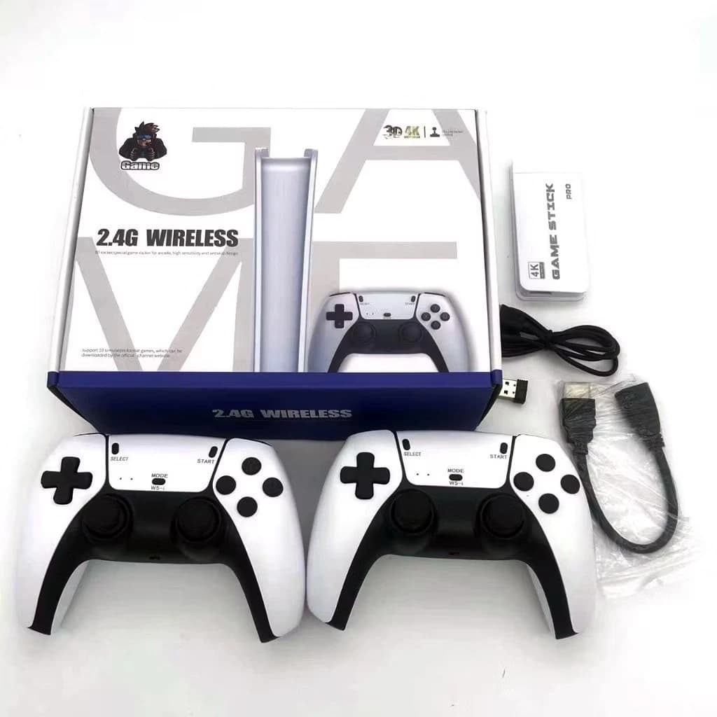 Video Game Stick M15 PRO 64GB 4k 2 Controles sem fio 30.000 jogos