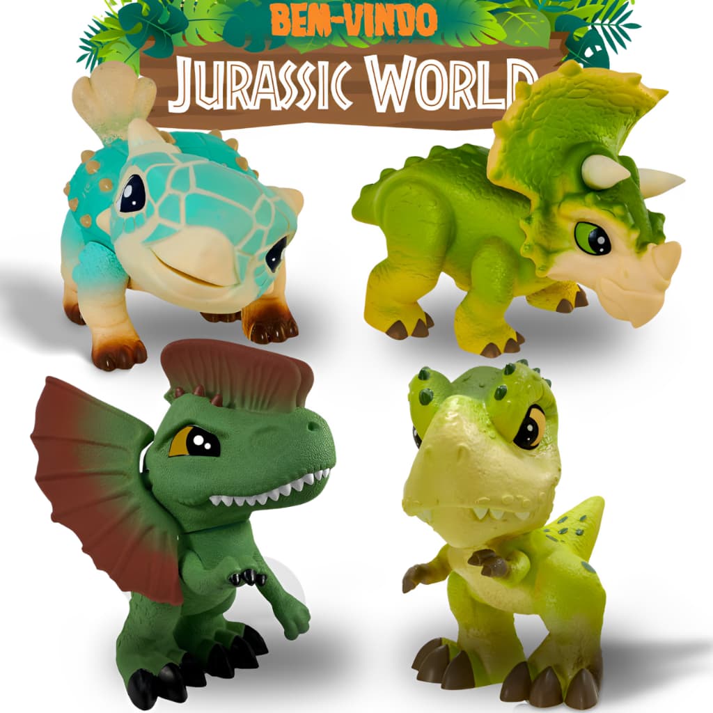 Boneco Dinossauro Articulado Brinquedo Baby Dinos Jurassic World Infantil