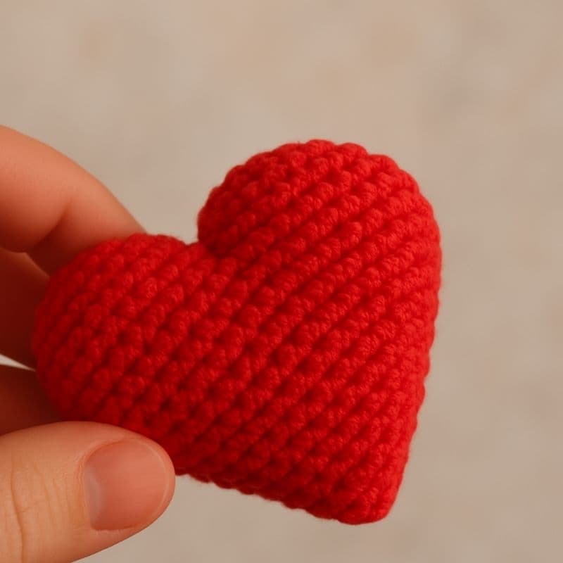 Chaveiro coração em crochê amigurumi kits.