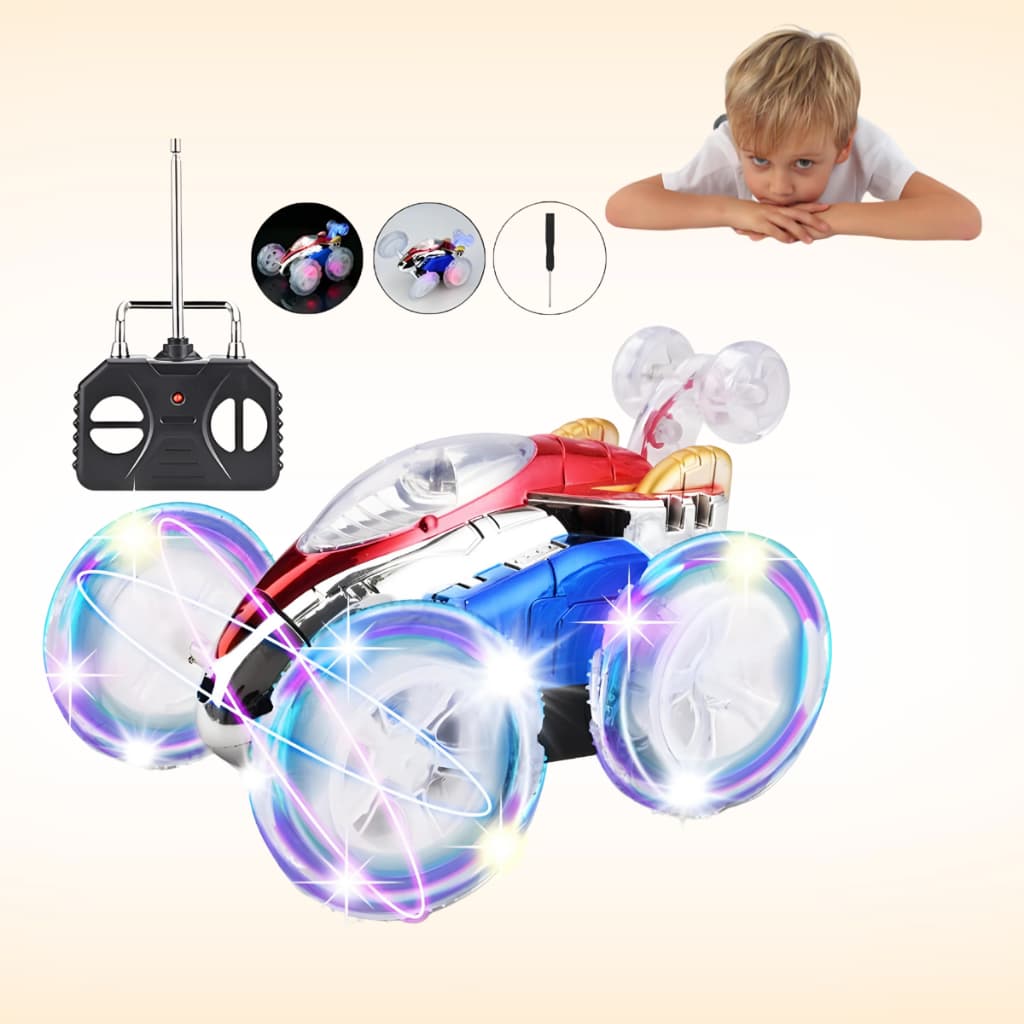 Carrinho Controle Remoto Maluco Carro Gira 360º C/ Luz
