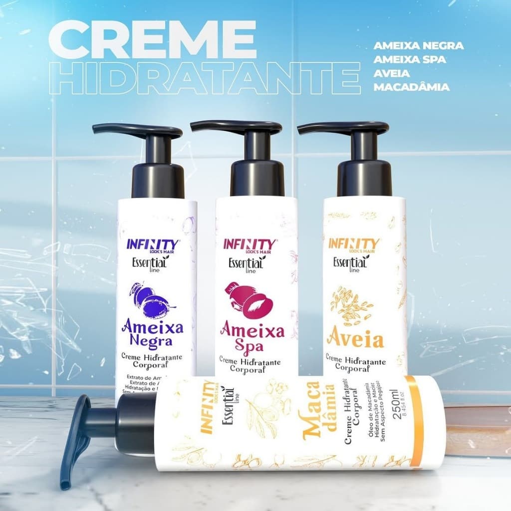 Creme Hidratante Corporal Infinity Essential Line Creme Corporal Hidratante Infinity Essential Line