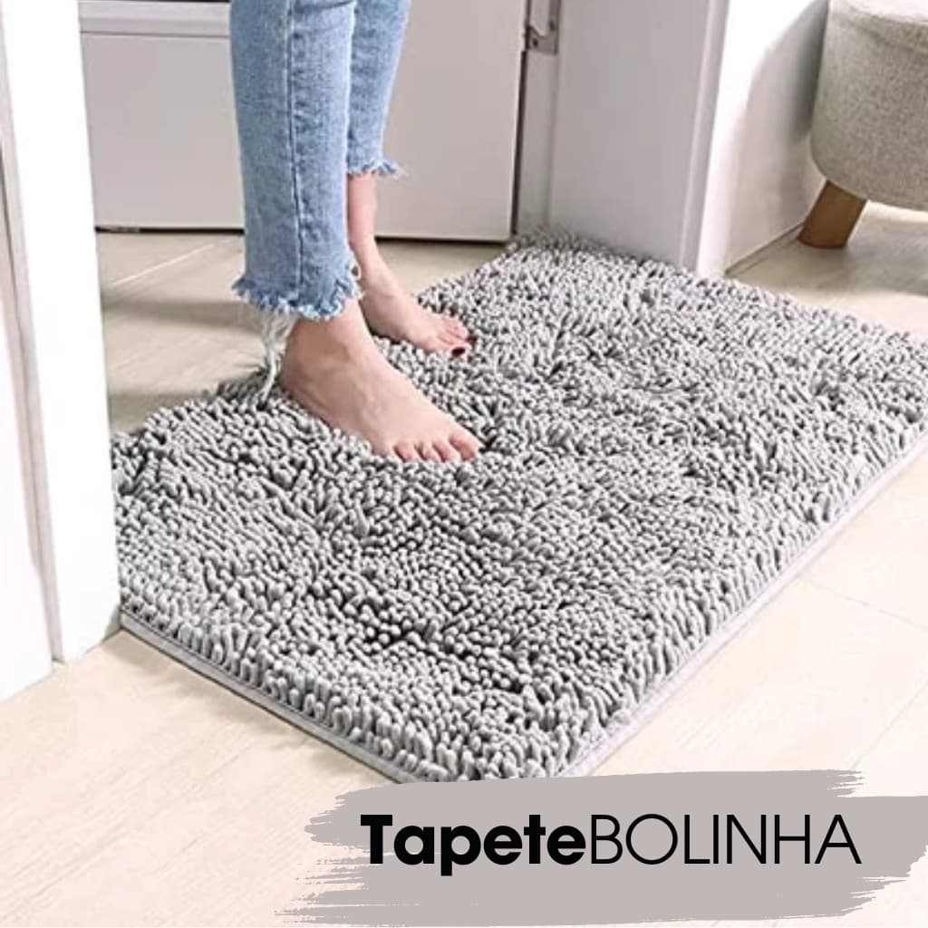 Kit Tapetes Premium  de Bolinha para Sala Quarto Banheiro Antiderrapante 45cm x 65 cm