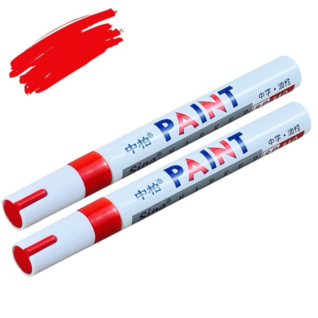 Kit 2 Caneta Pinta Pneu De Carro Marca Paint Original - Colorida