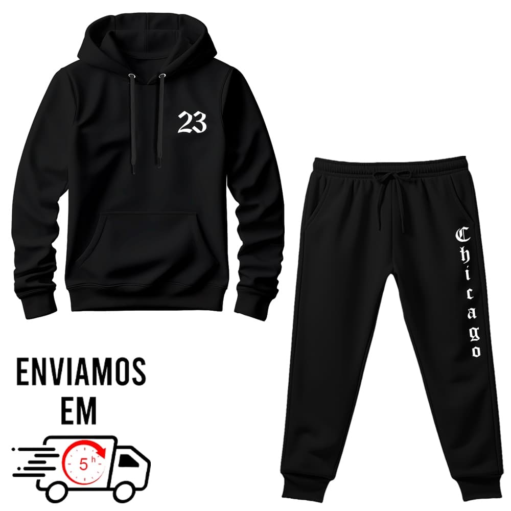 Conjunto Blusa Moletom e Calça Moletom 23LOGO STYLE 100% Algodão PREMIUM Envio IMEDIATO-58