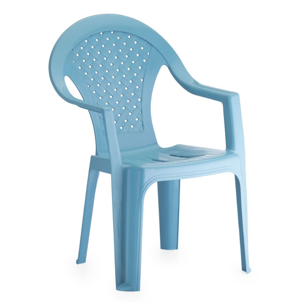 Cadeira Infantil Plástico Azul Reforçada