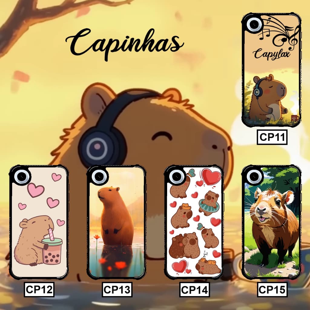 Capa de Celular Capivara Capinha Personalizada Divertidamente todos os aparelhos Capinha de celular