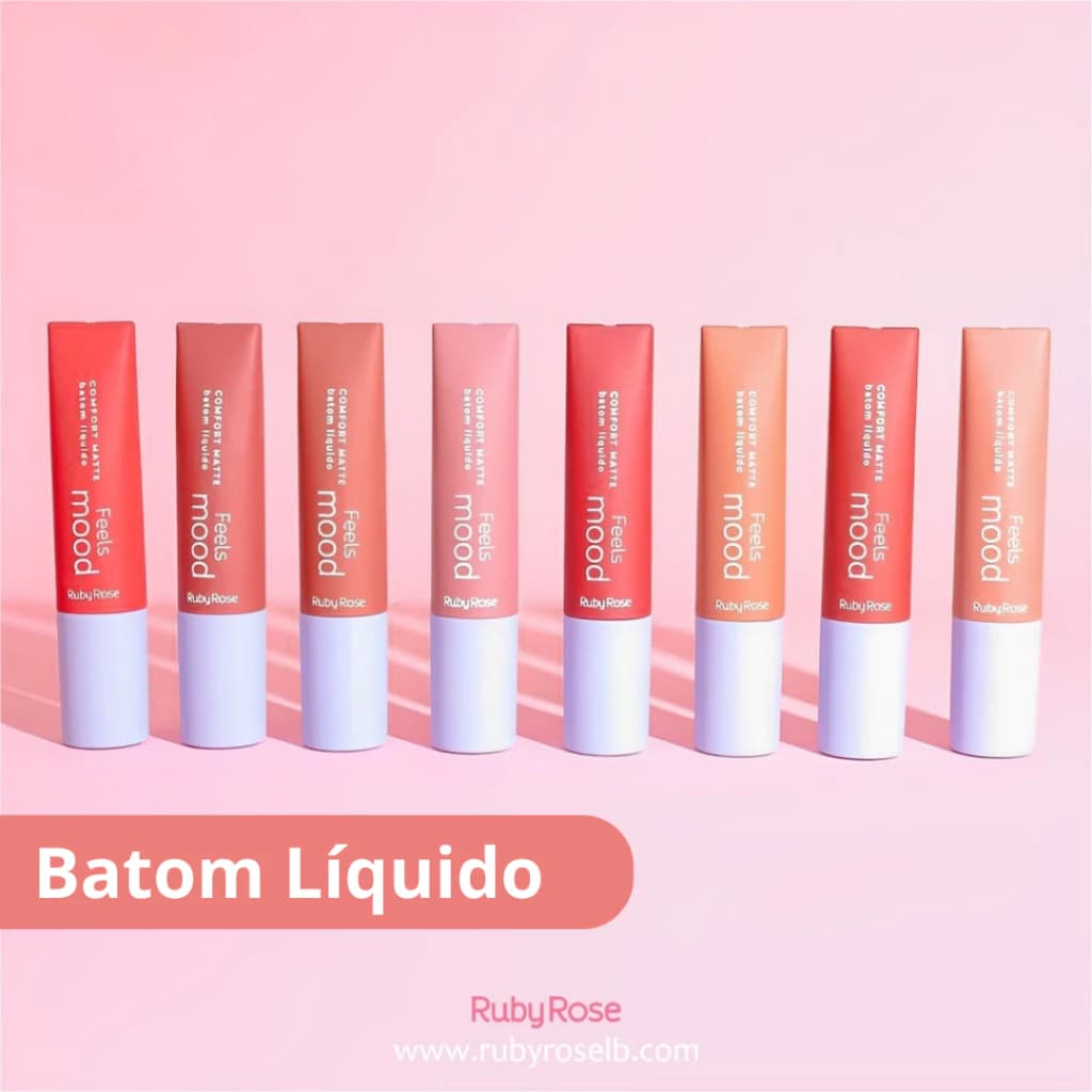 Batom Líquido Comfort Matte Feels Mood by Ruby Rose 4.1ml