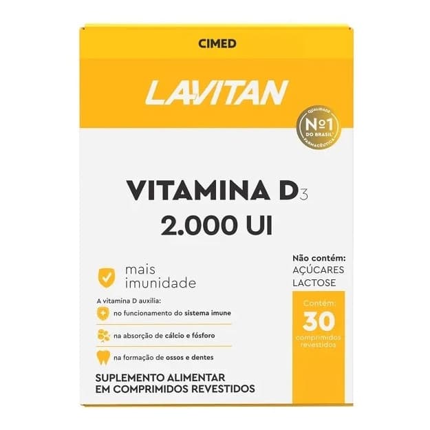 Lavitan Vitamina D 2000ui 30 Comprimidos - Cimed