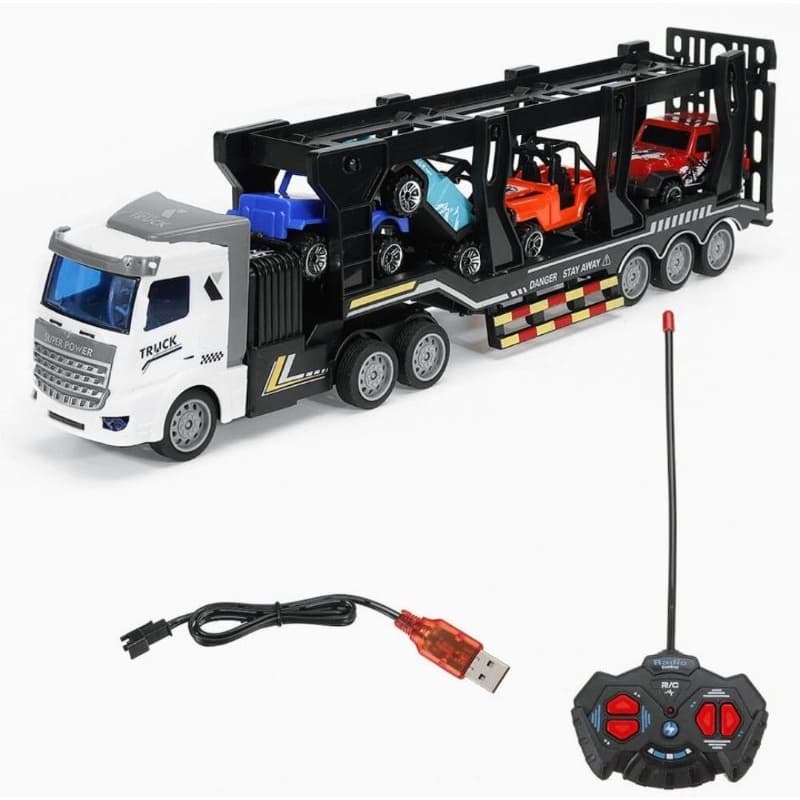 Caminhão Carrinho Controle Remoto Grande Recarregável Usb