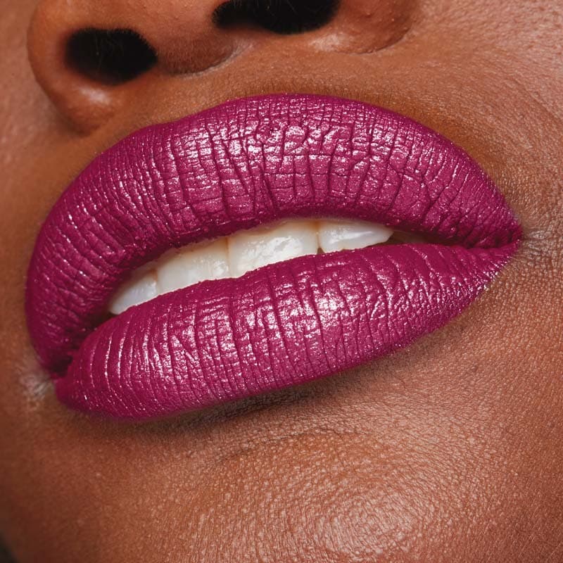Batom Liquido Matte Glitter Effect Avon Power Stay Magenta Reluzente 7ml