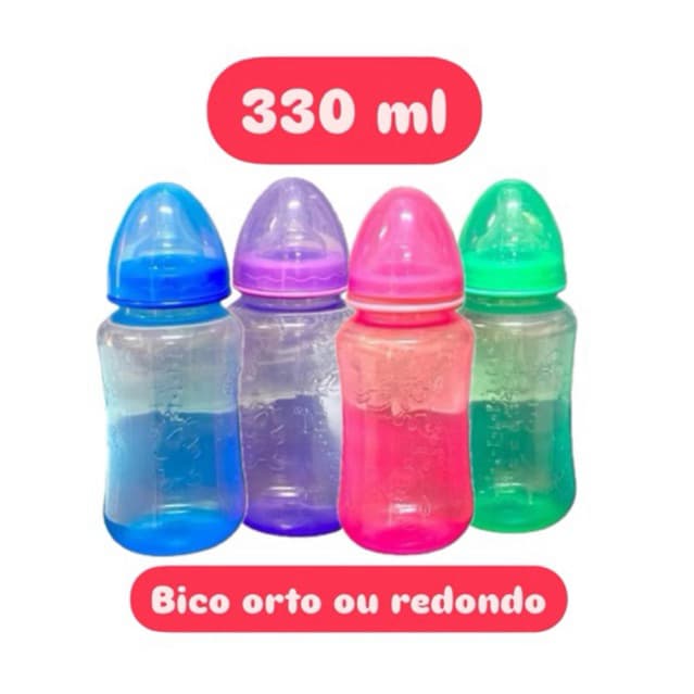 Mamadeira Gorduchinha 330 ml Ortodontico ou Redondo (4567)