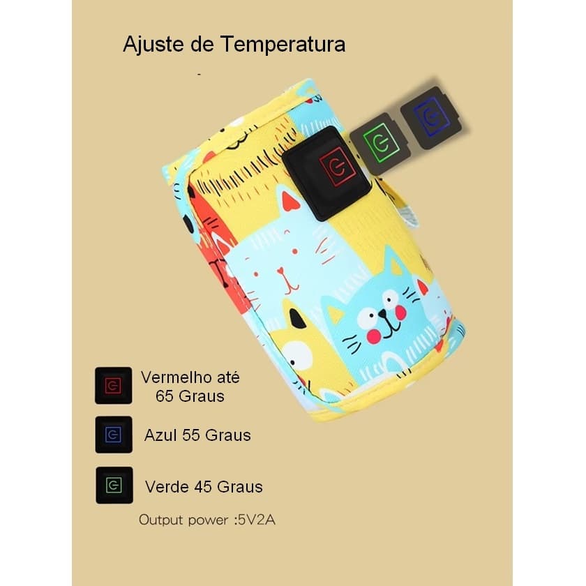 Aquecedor Para Mamadeira Portatil USB Original Brasil  - Serve nas Mamadeiras AVENT / MAM Brasil