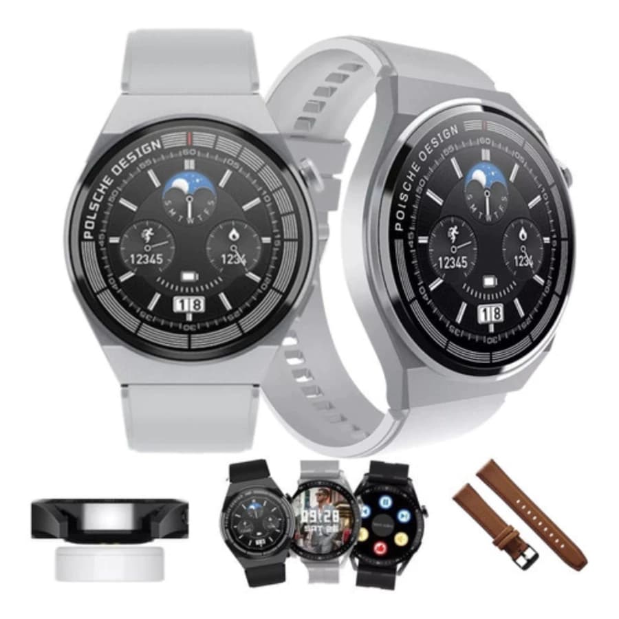 Relogio Smartwatch Gt3 Max Super-Amoled Redondo Relogio Inteligente Atende Ligação e Recebe Mensagens