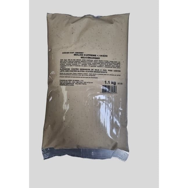 BAG MOLHO SUPREME TAST 1.1KG - Sabor carne defumada/Hamburgueria/Lachonete/Restaurante/Bisnaga molho