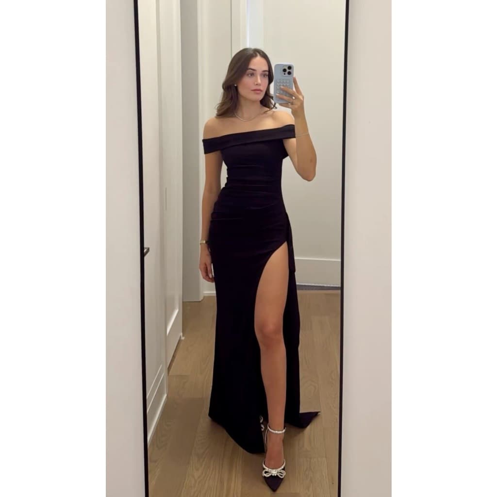 Vestido Feminino Moda Festa Com Fenda Estiloso Elegante Tendência