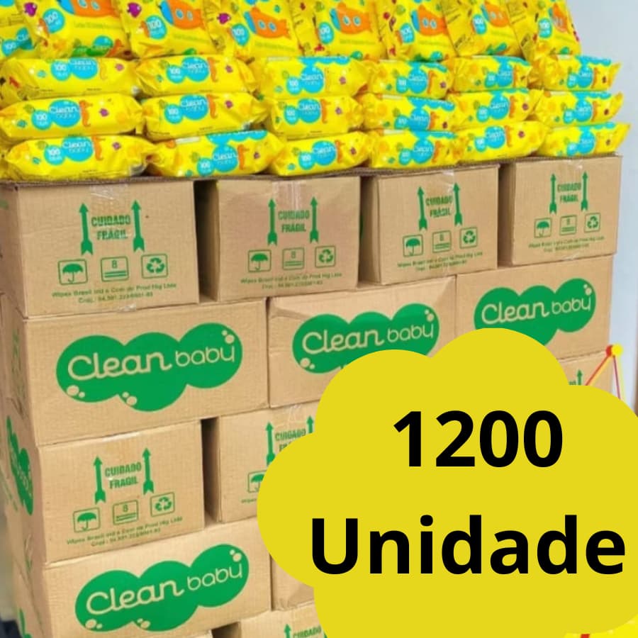1200 Lenços/Toalhas Umedecida Kit Higiene Bebe Promoção