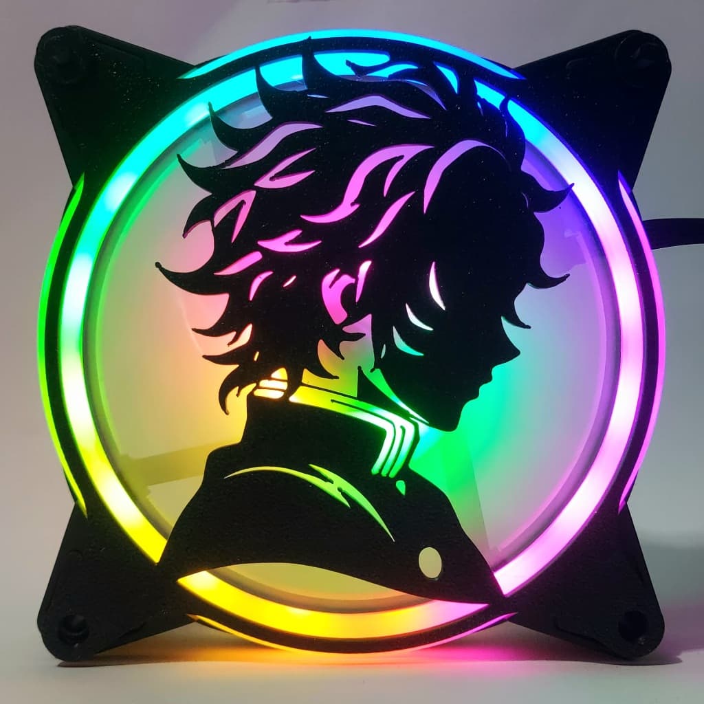 Grade Grelha Fan Grill 120mm Demon Slayer PC Gamer Setup