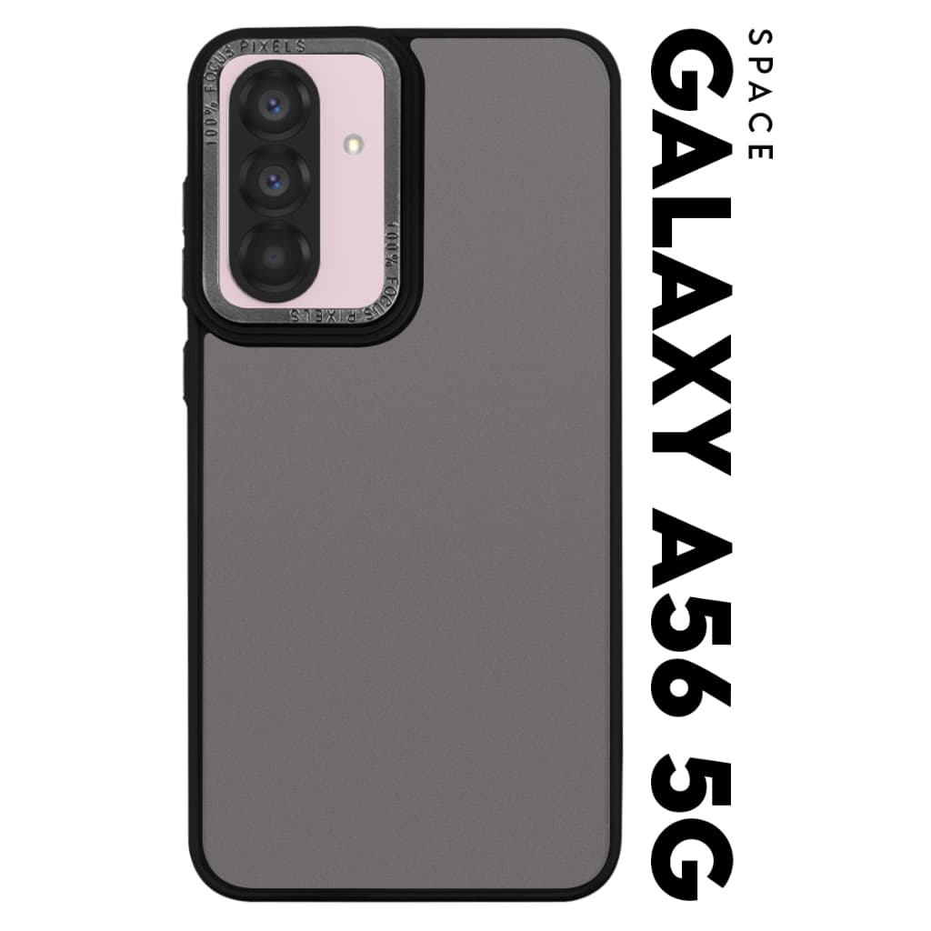 Case Capinha Case Anti Impacto Space Acrílico Fumê Protetora para Samsung Samsung Galaxy A56 A566 tela 6.7 pol