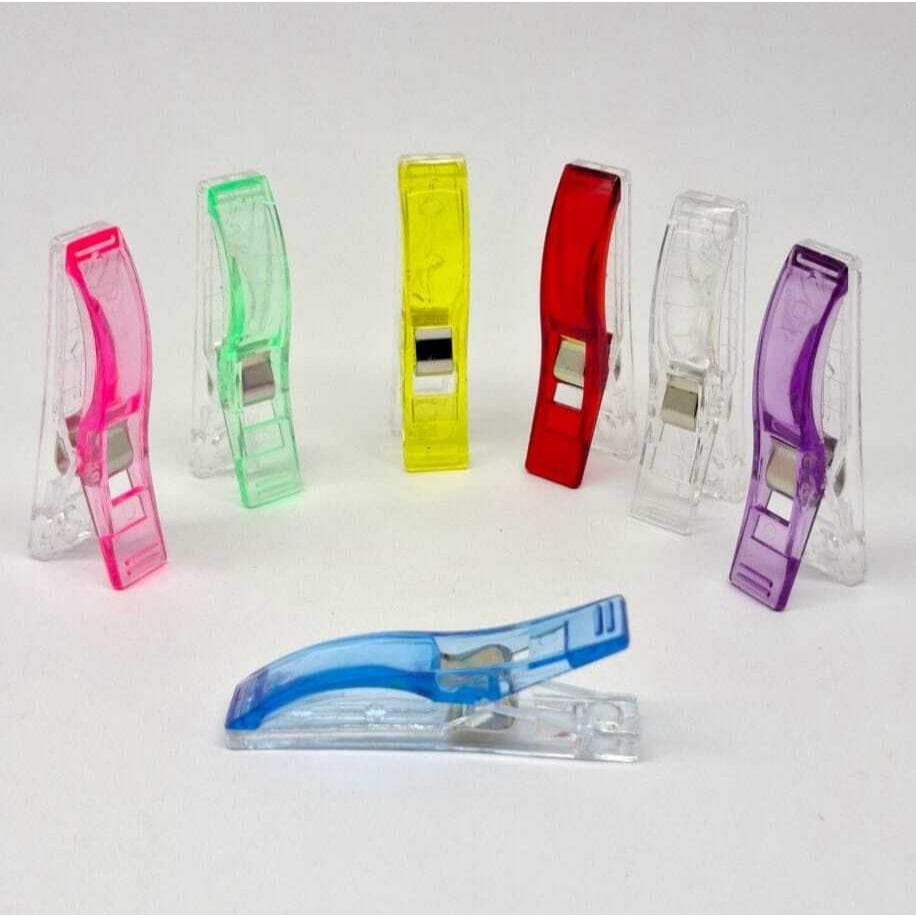 Kit 50 Prendedor De Tecido Grande Clips Para Alinhar Tecidos Costura Patchwork - IMT