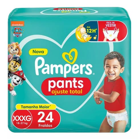 Fralda Pampers Pants Ajuste Total Xxxg Com 24un