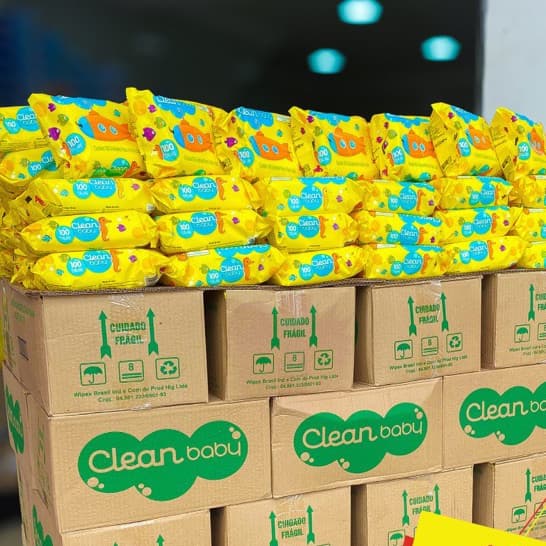 Kit Com Até 500 Lenços/Toalhas Umedecida Kit Higiene Bebe Promoção Clean Baby