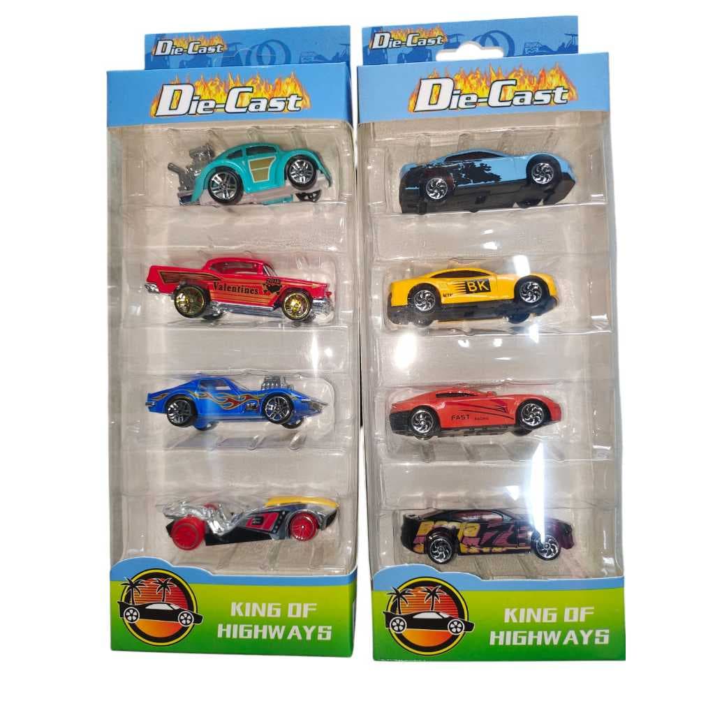 Kit4 Coleção Carrinho De Ferro Estilo Hot Wheels kit 4 Peças