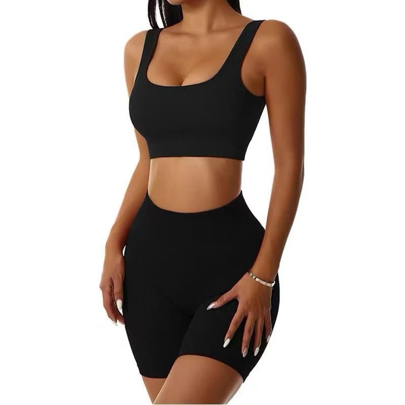 Conjunto de Academia Roupas Fitness Femininas Justas de Cintura Alta Roupas Esportivas Reunindo Belos Costas Elá 014