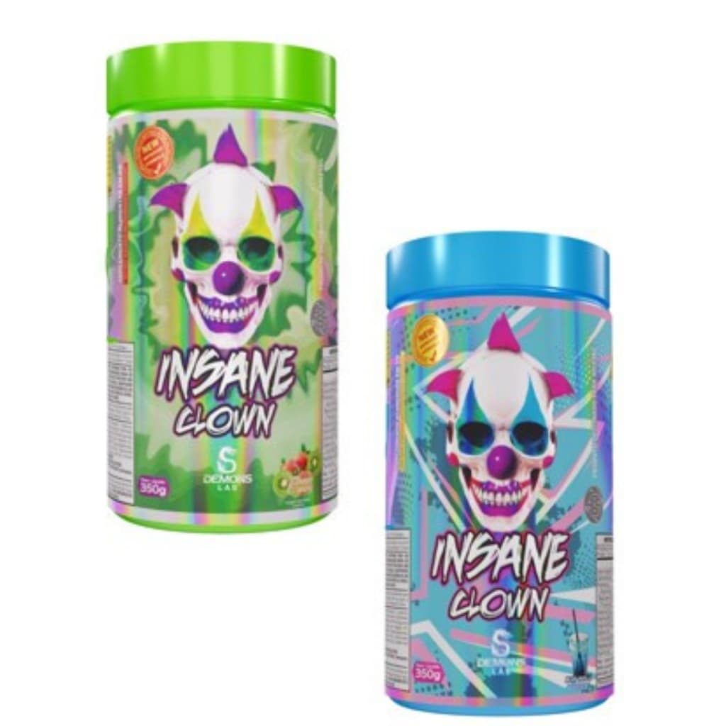 Pré-Treino Insane Clown 350g Demons Lab Energia Explosiva e Foco Máximo no Treino Alta Performance