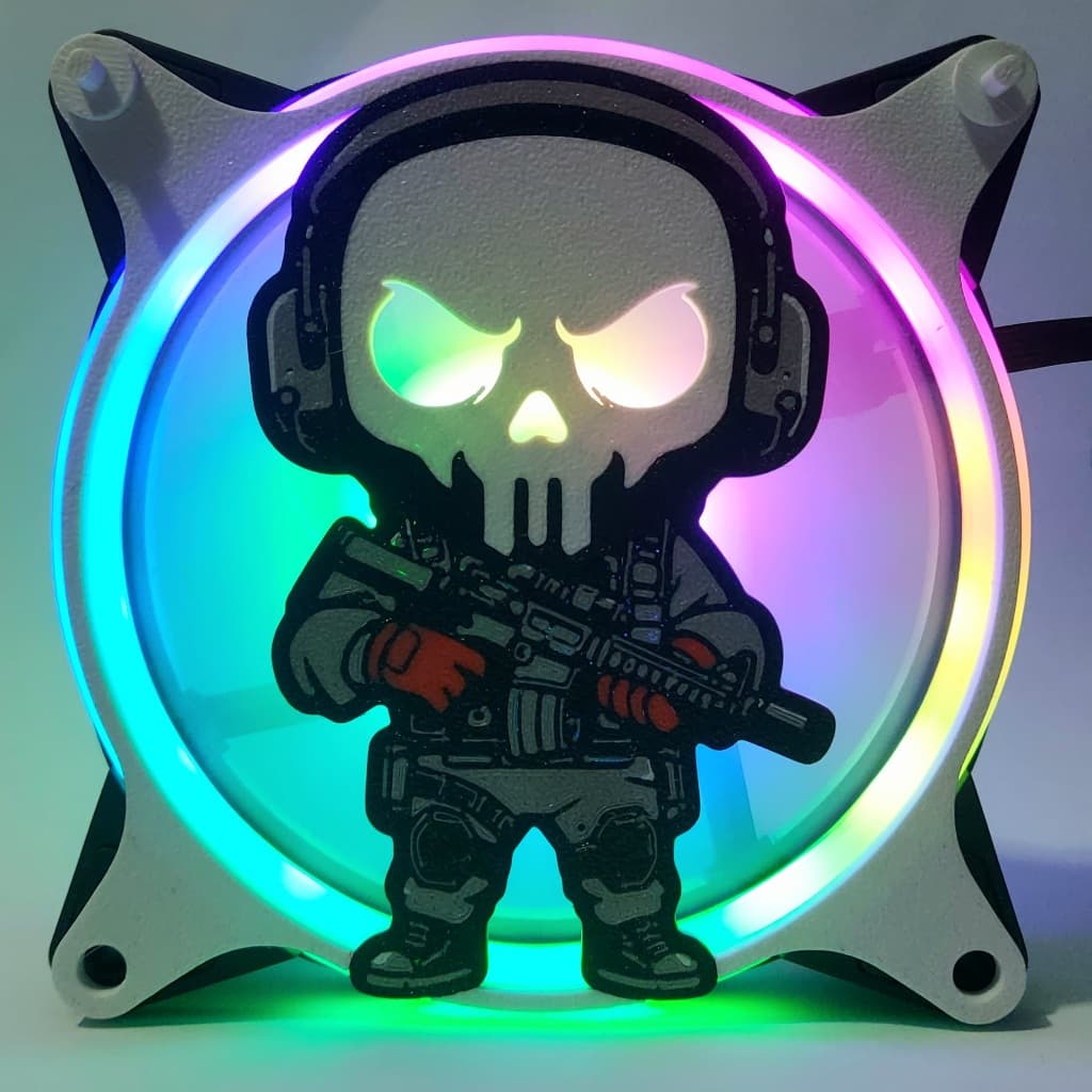 GRADE GRELHA PARA COOLER FAN GRILL 120MM X 120MM PERSONALIZADO CALL OD DUTY PC SETUP GAMER