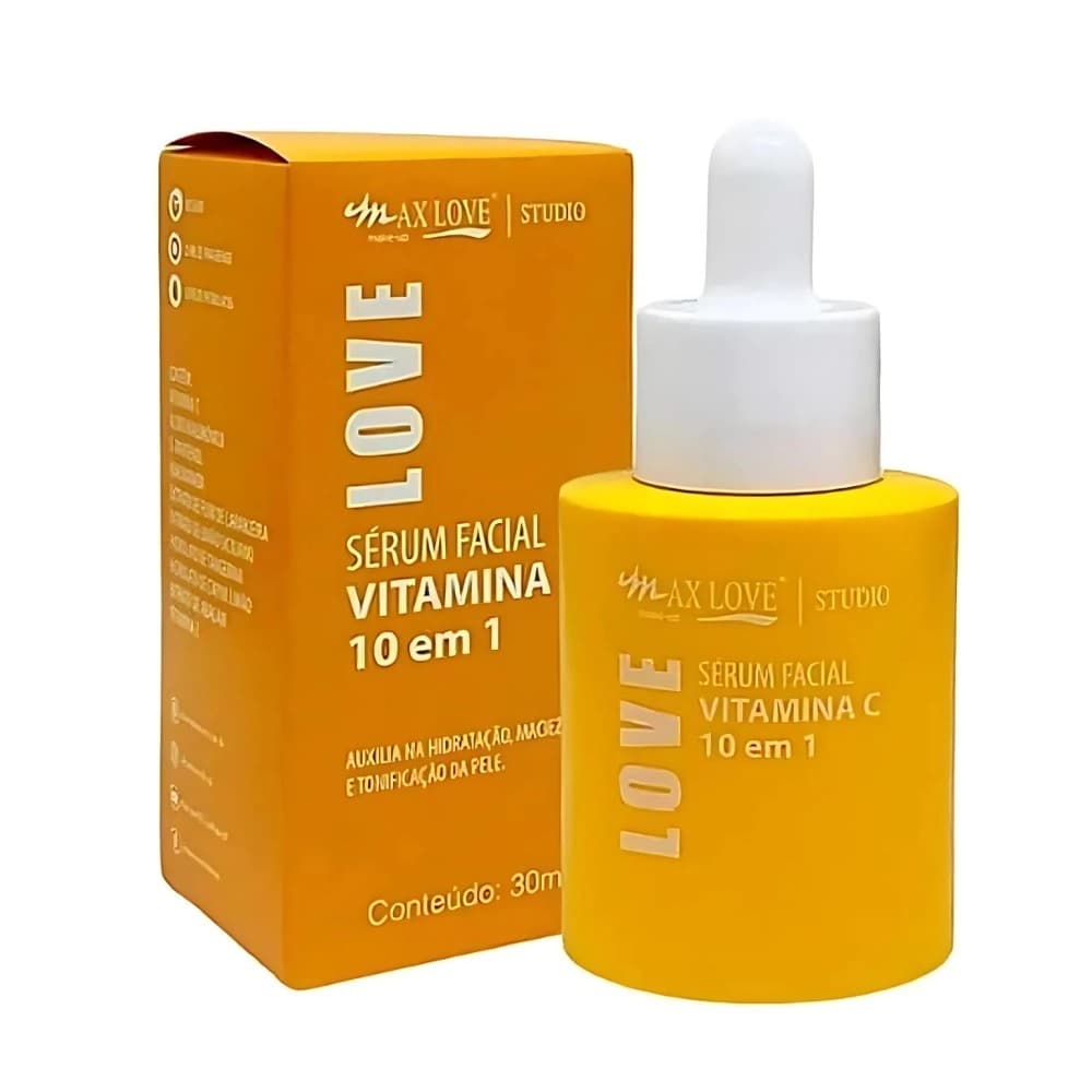 Sérum Facial: 10 em 1 Vitamina C - Max Love