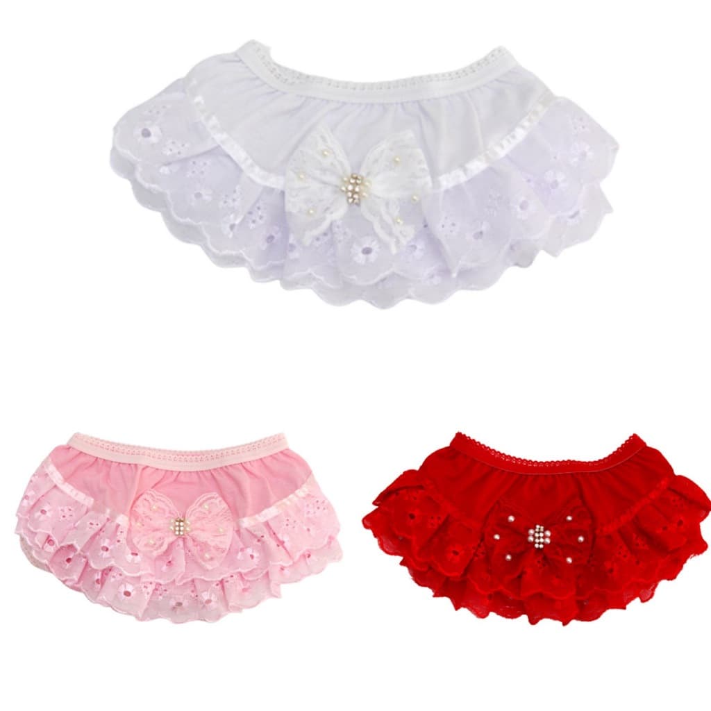 Kit 3 Calcinha Infantil Bunda Rica Babado Bebê Tapa Fralda RN