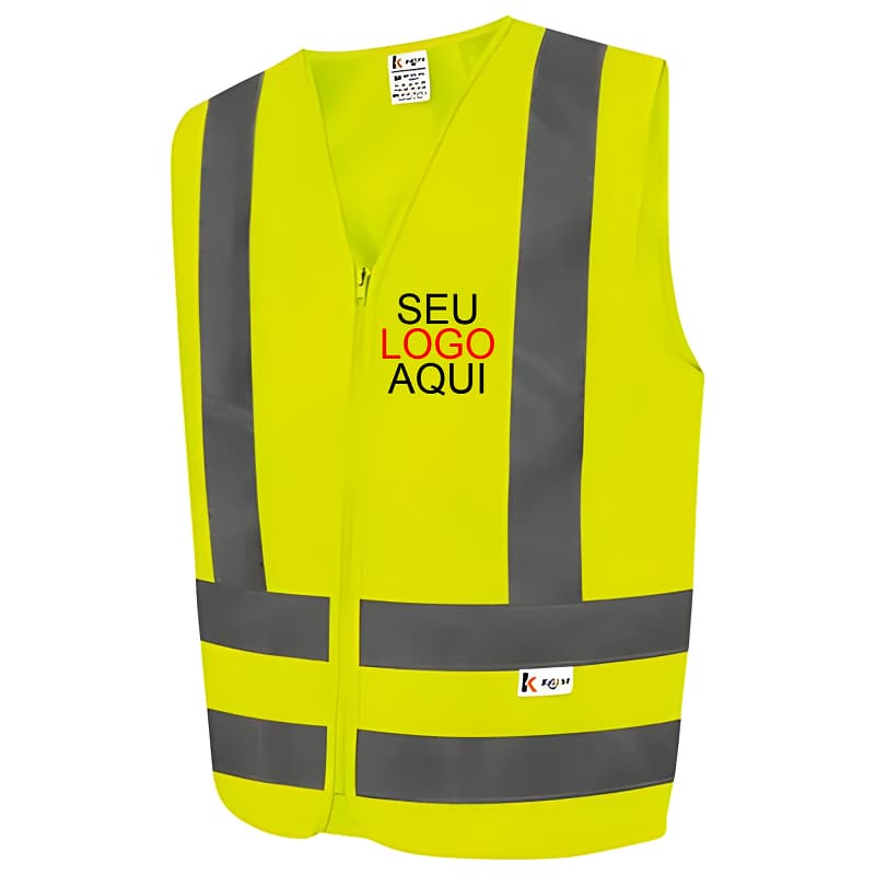 Colete Refletiva sem bolso Personalizado DTF