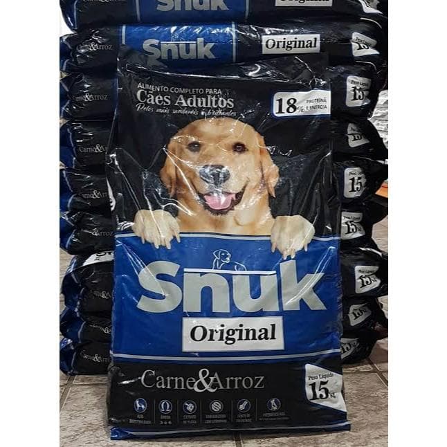 RAÇÃO SNUK CÃES ADULTOS 15 KILOS 20% DE PROTEINAS CÃES PORTE GRANDE RAÇÃO BARATA DE QUALIDADE
