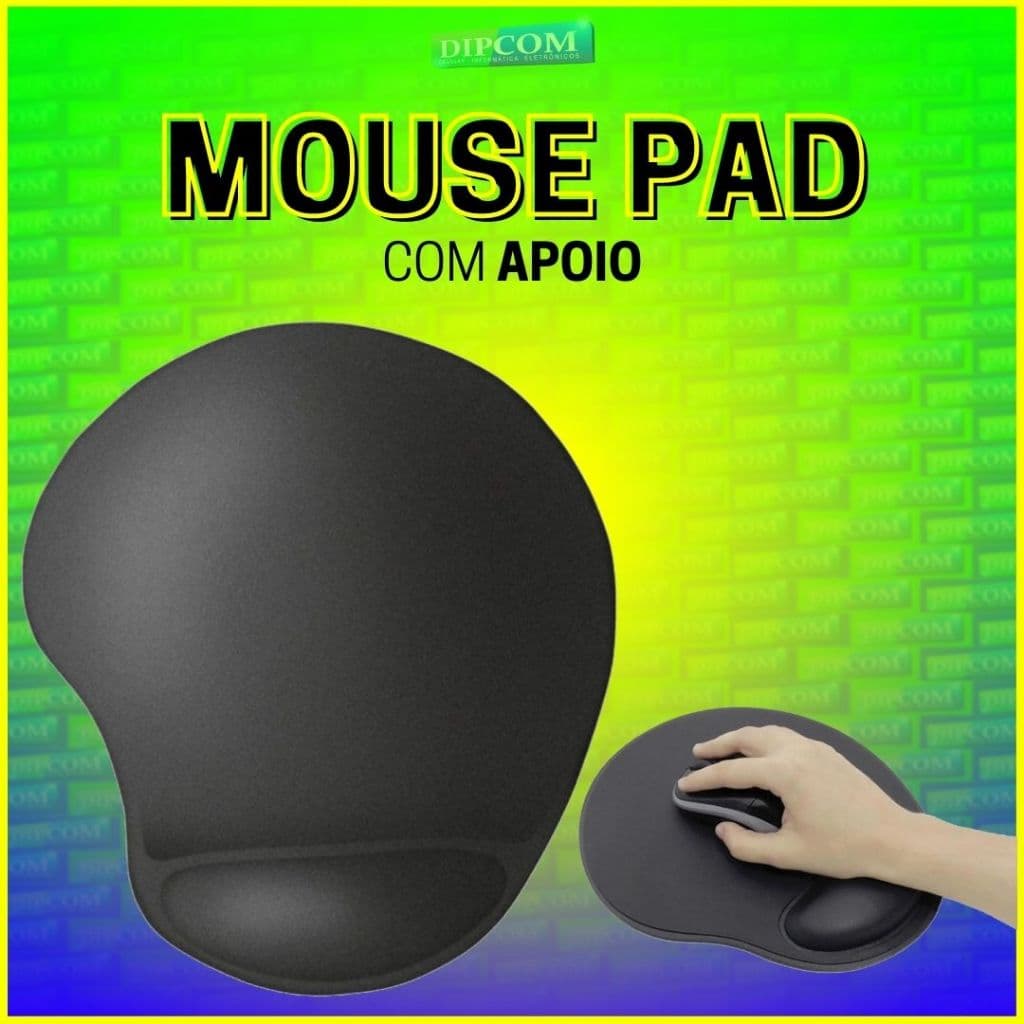 Mouse Pad Com Apoio para usar com mouse com e sem fio
