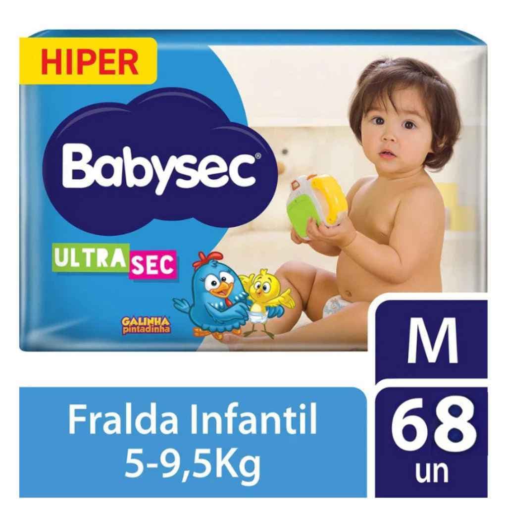 Fralda Baby Sec Hiper M C/72 Fraldas