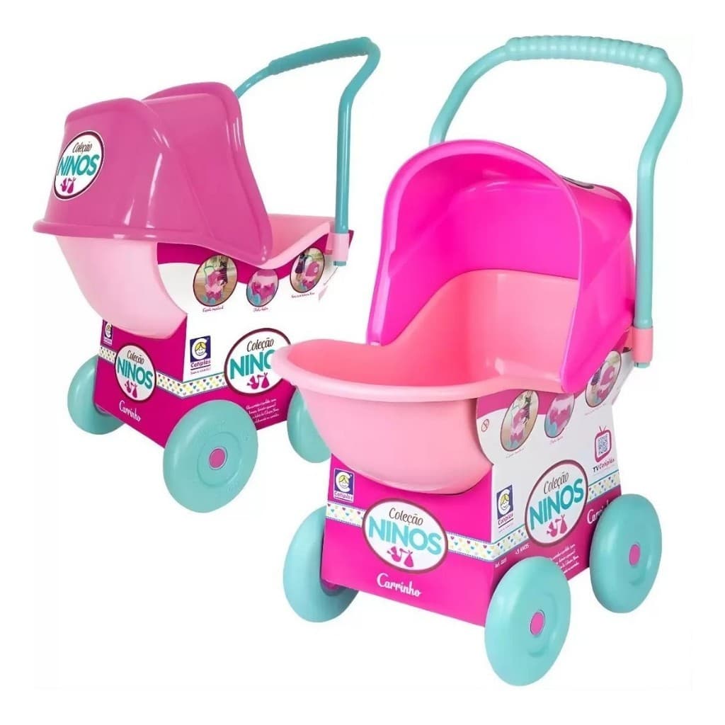 Carrinho De Boneca Bebê Ninos Alive Reborn Cotiplas Brinquedos