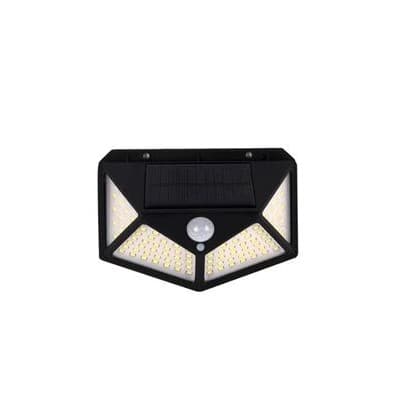 Luminária Solar 100 Led Com Sensor Para Jardim Externa Prova D'Água Lampada Led Solar