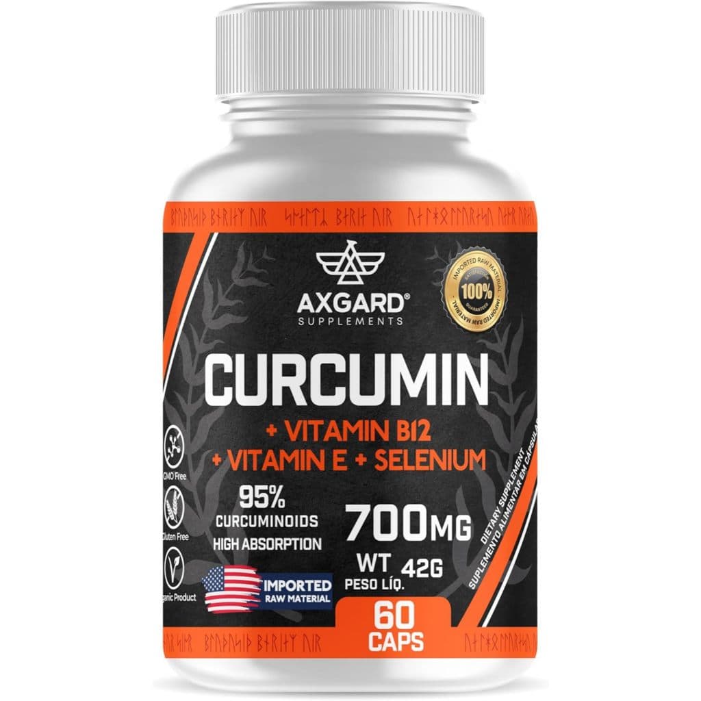 Cúrcuma + Vitamina B12 + Selênio + Vitamina E – Alta Concentração | 130 mg de Rizomas de Curcumina