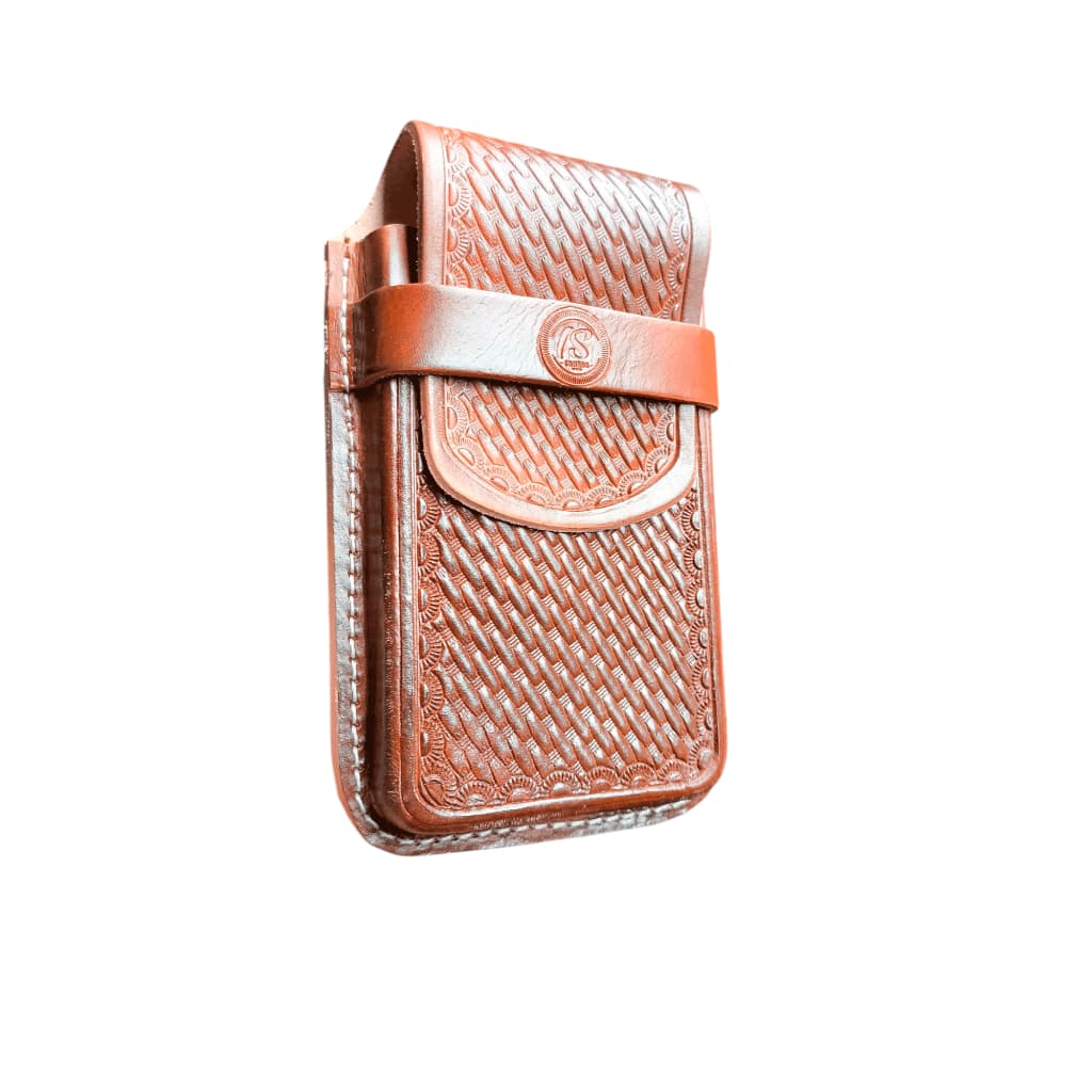 Porta Celular em Couro Legitimo – Tipo Bainha – Para Celulares Até 8x17cm – Samsung, iPhone, Xiaomi, Moto G