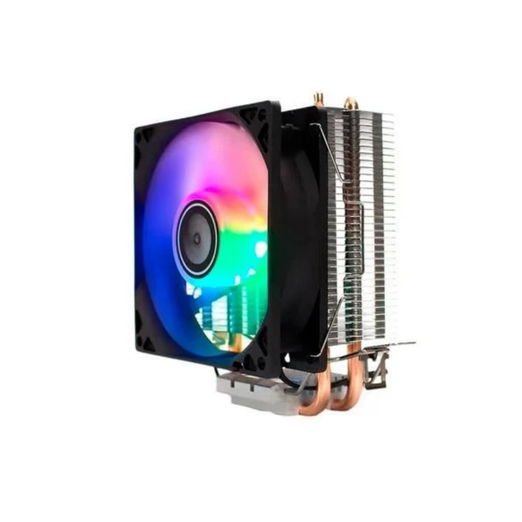 Cooler Gamer CL-SA90R 2 Heatpipes LED p/ Intel/AMD – 100W TDP