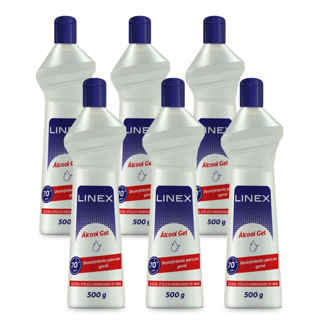 kit 06 Álcool Desinfetante 430g