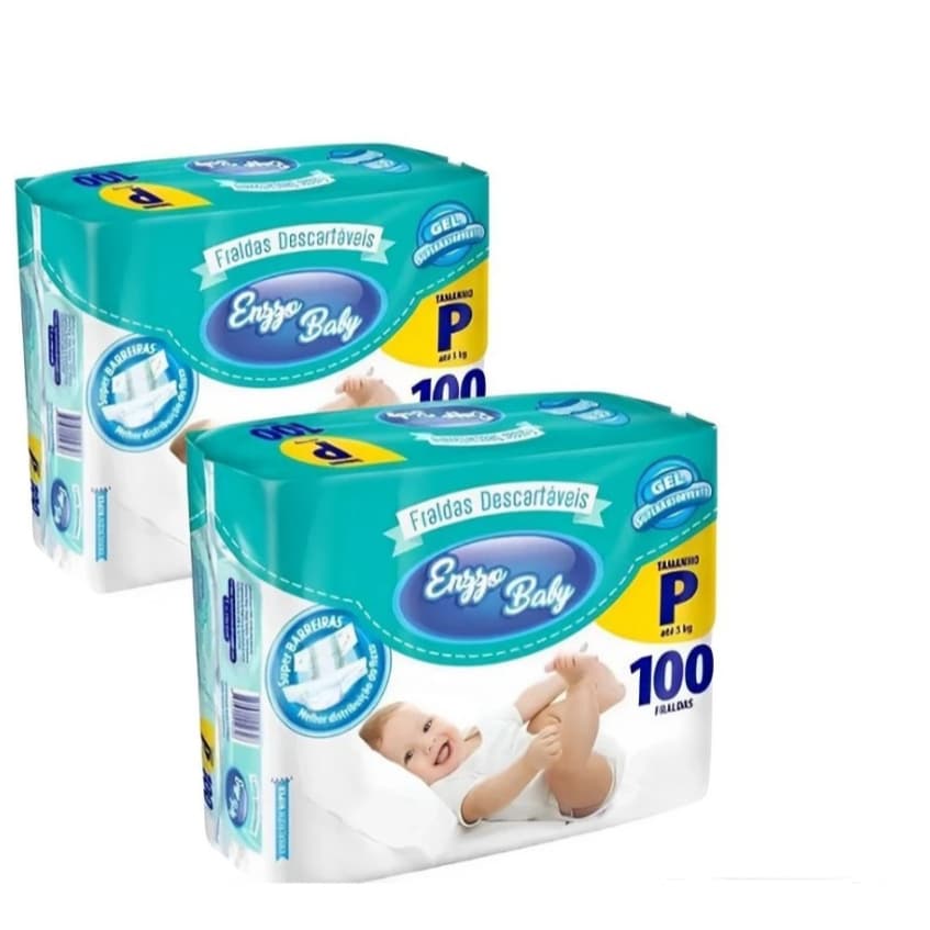 Kit com 2 Pacotes Fralda Descartável Infantil Baby Felt Plus Direto da Fábrica Revenda Barato