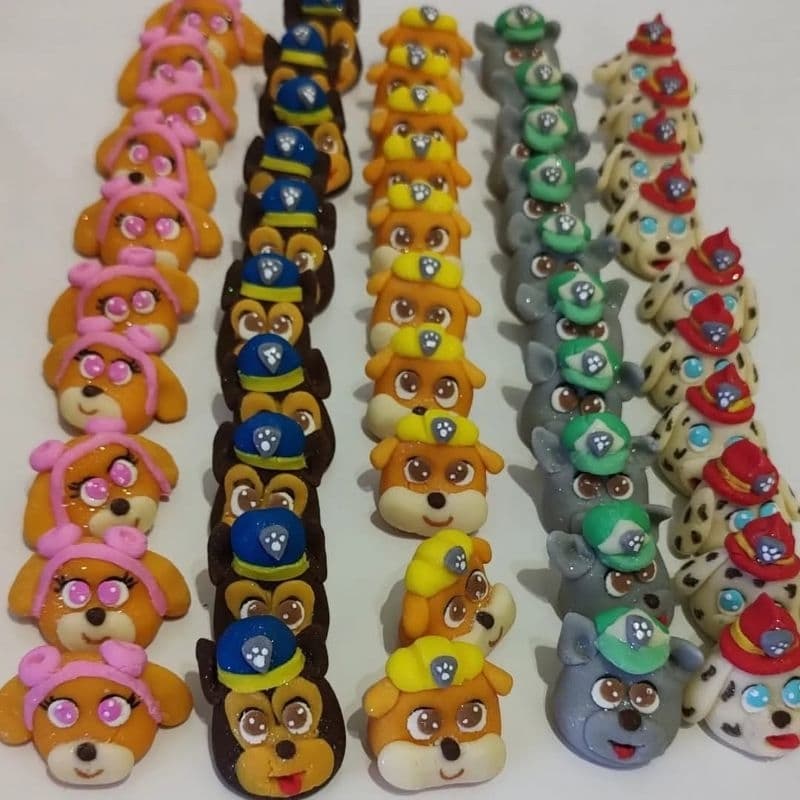 Docinho de leite em pó. Tema patrulha canina. 10 unid. Doce de leite ninho personalizado. festa infantil. Aniversário.