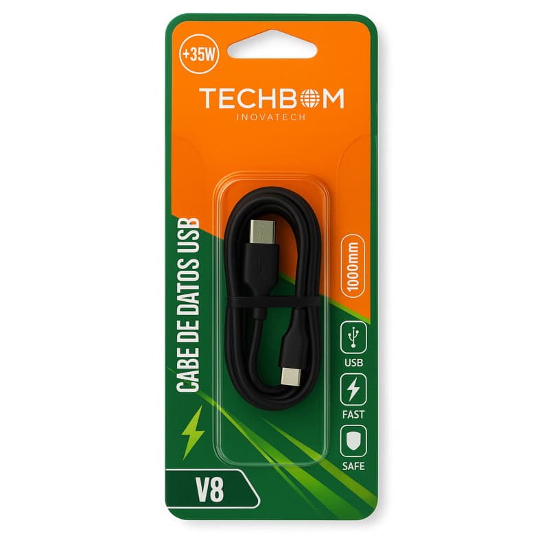Kit 10 Cabos Turbo Ultra Rápido USB V8 Cabo de Dados Portátil