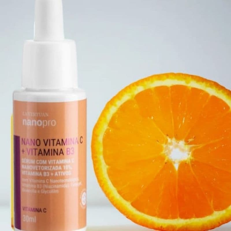 SERUM COM VITAMINA C NANOVETORIZADA 10% VITAMINA B3 + ATIVOS 30ML LA VERTUAN (A) (CD)