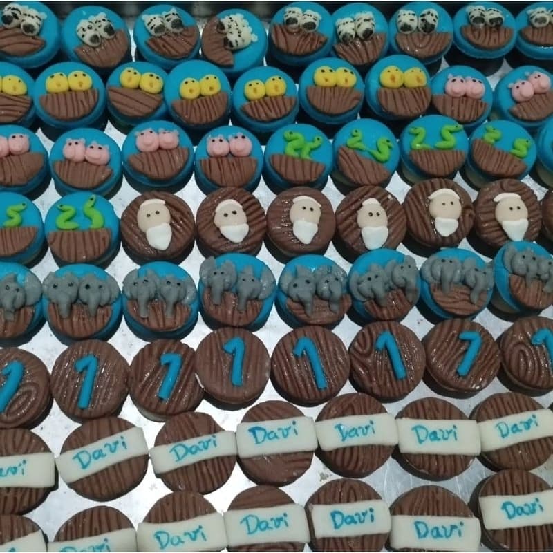Docinhos de leite em pó. Tema arca de Noé, 10 unidades. Doces de leite ninho. Festa infantil, Aniversário.